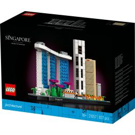 LEGO 21057 Architecture Singapur Juego de Construcción, Maqueta Edificios Emblemáticos, 827 Piezas, Edad 18+