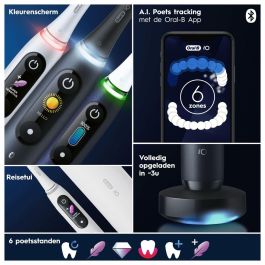 Cepillo de Dientes Eléctrico Braun IO8N/WH-TC+1REF Blanco