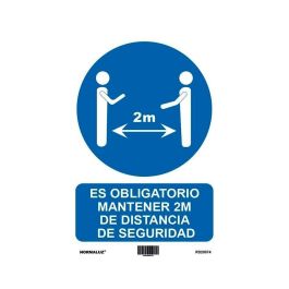 Archivo 2000 Señal "Obligatorio Mantener La Distancia De Seguridad 2M" 210x297 Pvc Azul Y Blanco Precio: 2.8900003. SKU: B14Q25TBEG