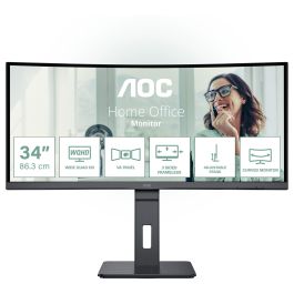 AOC CU34P3CV Monitor 86.0cm (34") UltraWide Quad HD VA 1440p 100Hz Curved HDMI DP USB-C Precio: 318.4999994. SKU: B12MF2APAA