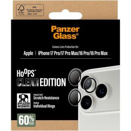 PanzerGlass Hoops clear para iPhone 17 Pro/Pro Max y 16 Pro/Pro Max