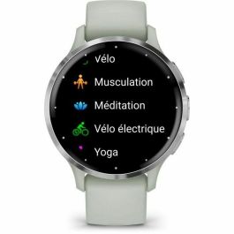 Garmin GAR1707620854677 Reloj GPS Conectado Venu 3S, 30,4 mm (1.2), Acero Soft Gold, Caja y Correa Silicona Rosa