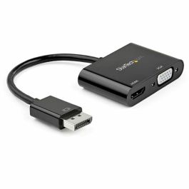 Adaptador Display Port a HDMI/VGA Startech DP2VGAHD20 4K Ultra HD Negro Adaptador Display Port a HDMI/VGA Startech DP2VGAHD20 4K Ultra HD Negro