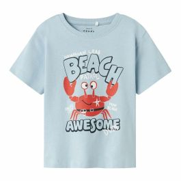 Camiseta de Manga Corta Infantil Name It Nmmvagno Loose Azul cielo Precio: 12.8623. SKU: B1F5P4TB9C