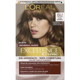 Tinte Permanente L'Oreal Make Up Excellence Rubio Oscuro Nº 6u-Dark Blonde (5 Unidades)