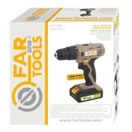 Fartools ONE LI 144 Taladro Inalámbrico de Batería Li-ion de 14.4 V y 1.3 Ah, con 14 Nm de Par Máximo