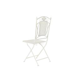 Silla Terraza Y Jardin DKD Home Decor Blanco 48 x 93 x 40 cm (2 Unidades)