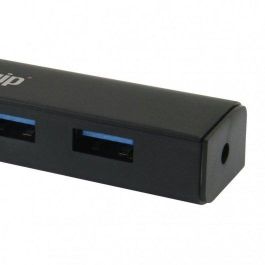 Equip Hub USB 3.0 de 4 Puertos SuperSpeed 5Gbps Negro Plug & Play Para Netbook Notebook PC Alimentación USB