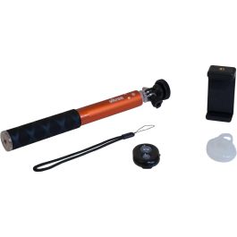 Ultron Alu 80 Palo Selfie Extensible Aluminio Smartphone Negro Rojo Hasta 83 cm Bluetooth