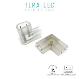Edm Conector 90° para tira de led transparente ref: 31915-31916-31917-31918-31919-31920