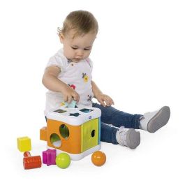 Cubo encajable 2 en 1 con martillo para encajar las bolas 14x14x16 cm Cubo encajable 2 en 1 con martillo para encajar las bolas 14x14x16 cm