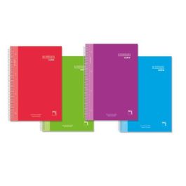 Pacsa Cuaderno Premium Extra 120H A4 90 gr 5x5+Greca Microperforado T-Extradura Pack 4 Ud C-Surtidos Precio: 18.69000001. SKU: S8414671