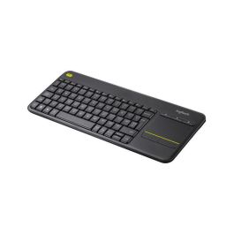Logitech K400 Plus Teclado Inalámbrico con Touchpad para TV, Negro (Qwerty), Alcance 10m Precio: 62.59000033. SKU: S55080802