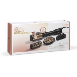 Babyliss AS970E Cepillo de Aire Rotatorio Big Hair Lustre 650W, Iónico con 4 Accesorios para Volumen, Alisar y Puntas