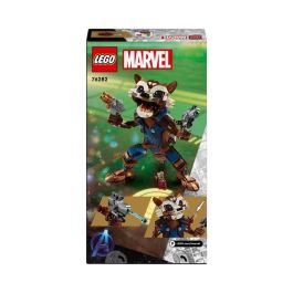 LEGO 76282 Marvel Rocket y Baby Groot, Juguete Guardianes de la Galaxia, Minifigura de superhéroe para niños