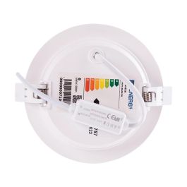 Placa LED Circular 6W 710Lm 6500K 125mm Ultrafina Larga Duración 30000h Empotrable Falso Techo IP25 Uso Interior WR-HLPC-RR-6W-CW