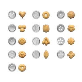 Quttin Pistola Manga Pastelera con Accesorios de Acero Inoxidable 22 cm Largo x 15 cm Ancho x 6 cm Alto (12 Unidades)