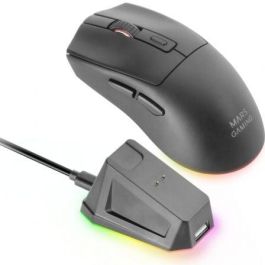 Mars Gaming MM-T3 Ratón Gaming Inalámbrico Tri-mode, Ultraligero 67g, 14400 DPI, Batería 100h, Base de Carga RGB, Multiplataforma