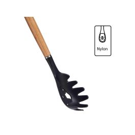 Kinvara Cuchara para Espaguetis de Nylon con Mango de Madera de Haya 32 cm (48 Unidades)