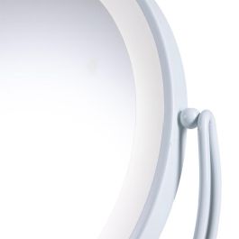 Espejo LED Iluminado de Diseño Moderno para Maquillaje y Baño Táctil Antivaho, Luz Regulable 2700-6500K, 48x43 Cm Blanco SUN-KRS-430A-W