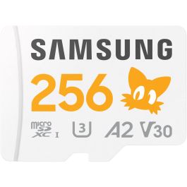 Samsung MB-MD256S MicroSDXC Evo Plus 256GB Clase 10 U3 V30 A2 180MB/s Lectura 130MB/s Escritura + Adaptador SD