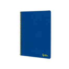 Liderpapel Cuaderno Espiral A4 Smart Tapa Blanda 80 Hojas 75gr Pauta 3,5mm con Margen Color Azul Oscuro