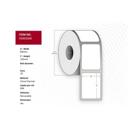 Capture Label 100 x 125 - Core 25. Green. Uncoated. DT. Removable. 500 labels per roll. 10 rolls per box Precio: 326.50000031. SKU: B1GA9XNBN3