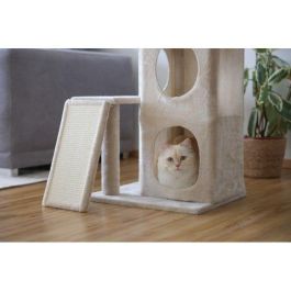 Rascador para gatos 100 cm - ALESSIA - KERBL - Suave - Nicho de dos pisos Rascador para gatos 100 cm - ALESSIA - KERBL - Suave - Nicho de dos pisos