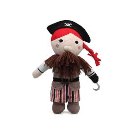 KioKids Peluche Pirata Aventurero de Tela Multicolor 33 cm. Juguete de Poliéster Suave y Auténtico para Fomentar Juegos de Roles en Niños +10 Meses