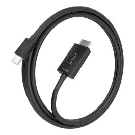 Cable Conversor Aisens A125-0888/ Mini DisplayPort Macho - HDMI 4K Macho/ 2m/ Negro