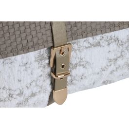 DKD Home Decor Cojín Beige Blanco 50 x 30 x 10 cm