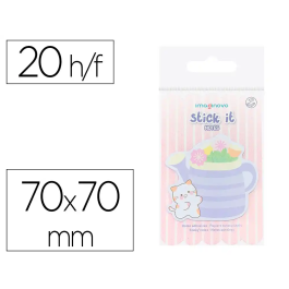 Imaginovo Notas Adhesivas Diseño Florero 70x70 mm 20 Hojas Precio: 1.0043. SKU: B183ATWAGV