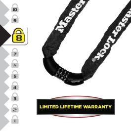 MASTER LOCK Cadena antirrobo para bicicleta - Código de bloqueo MASTER LOCK Cadena antirrobo para bicicleta - Código de bloqueo