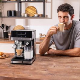 Cafetera Eléctrica Cecotec Power Espresso 20 Touch & Cream 1350 W Negro 20 bar 500 g 1,8 L