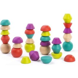 Miniland Juego Towering Beads Piezas de Madera para Trabajar la Lógica Didáctico