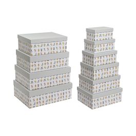Caja Kids DKD Home Decor Blanco Multicolor 33.5 x 15.5 x 43.5 cm Set de 10 Precio: 42.58999987. SKU: S3038825