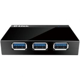 D-Link DUB-1340 Hub USB 3.0 con 4 Puertos y Alimentación Externa, Supervelocidad 5Gbps, Compatible USB 2.0/1.0