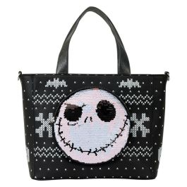 Loungefly Bolso + Monedero Jack Skellington Pesadilla Antes de Navidad Disney Tote Bag 30,48x10,16x26,04cm