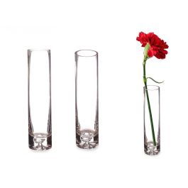 Florero de Cristal Ovalado Giftdecor - 5x20.5x5 cm, Transparente (48 Unidades) Precio: 119.50000051. SKU: B15E9QH2WJ