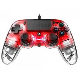 Mando Gaming Inalámbrico Nacon PS4OFCPADCLRED Rojo Transparente PlayStation 4