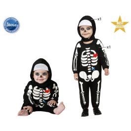Disfraz para Bebés Negro Esqueleto 24 Meses