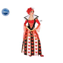 Disfraz para Adultos Reina de Corazones Multicolor Fantasía XL