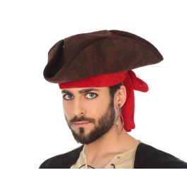 Sombrero Pirata Marrón Rojo Precio: 6.95000042. SKU: B1KFS6KMZB