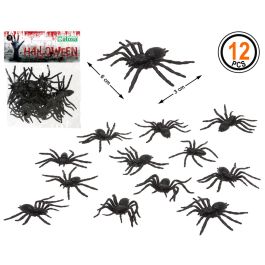 Decoración para Halloween Araña Negro (12 Unidades) Precio: 1.9499997. SKU: B1CD6TWG6G