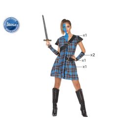 Disfraz para Adultos Azul Escocesa 4 pcs XS/S