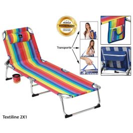 G/Tumbona Multicolor 185X57X26Cm Alum 22Mm Textiline 2X1 G/Tumbona Multicolor 185X57X26Cm Alum 22Mm Textiline 2X1