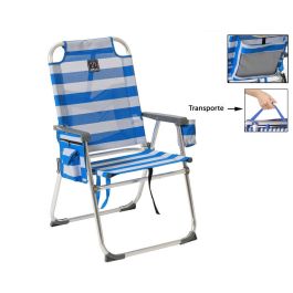 Silla De Aluminio Fija 87x47X37 cm Texteline 2x1 Marinero