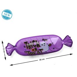 Bandeja Morada Forma Caramelo Diseño “Trick or Treat” Halloween 35x13 cm para Caramelos y Chuches Precio: 1.49999949. SKU: B1A7Z4B74A