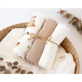 Set 3 Muselinas Osos Marrón Y Blanco 70x70 cm Precio: 12.50000059. SKU: B14RDKKG3L