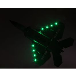 Avión Radio Control Militar Luz LED